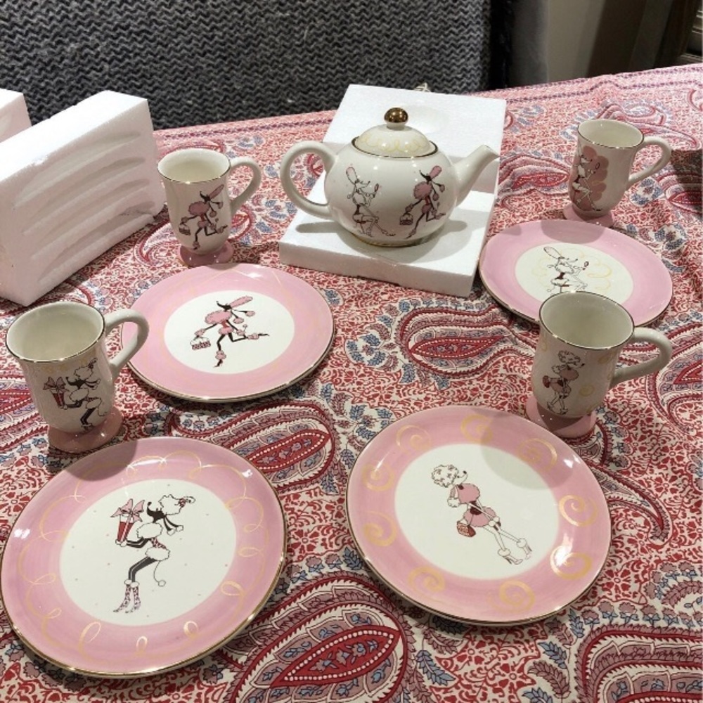 Poodle Tea Set